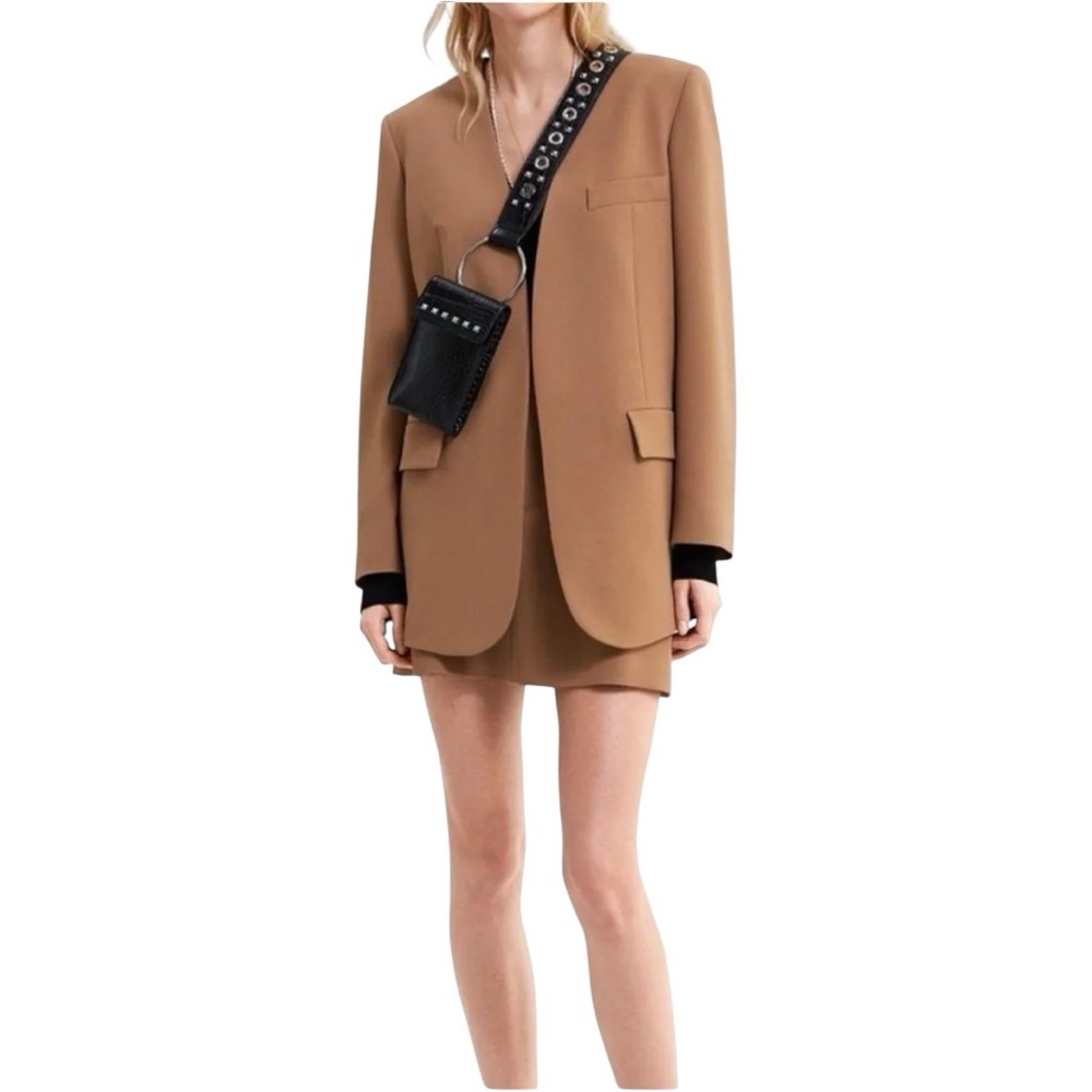 ZARA Limited Edition Camel Blazer Jacket with Flap Pockets – Size S - Picture 2 of 8